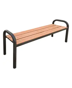 نیمکت فضای باز با دسته بدون تکیه گاه