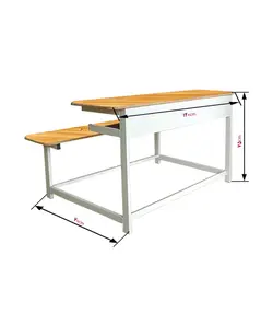 نیمکت 3 نفره دوره دوم دبستان و دبیرستان