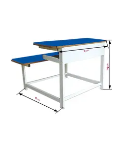 نیمکت 2 نفره دوره دوم دبستان و دبیرستان