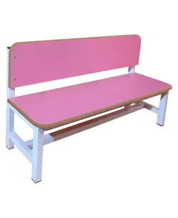 نیمکت 3 نفره مهد کودک با تکیه گاه