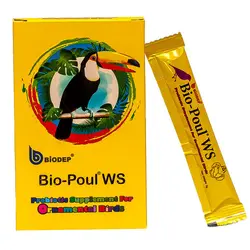 پودر پروبیوتیک پرندگان زینتی بیودپ مدل Bio-Poul WS بسته 15 عددی