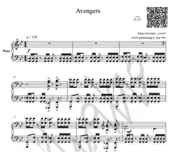 نت پیانو انتقام جویان Avengers