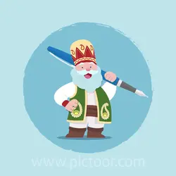 وکتور ایرانی عمو نوروز