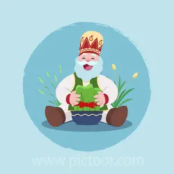 طرح وکتور عمو نوروز