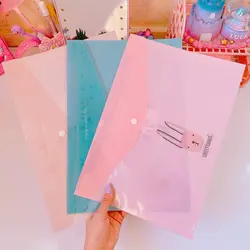 پوشه پلاستیکی دکمه دار سایز A4