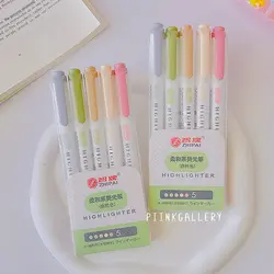 هایلایتر دو سر ۵ رنگ میدلاینر zhipai