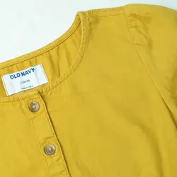 سرهمی دخترانه الد نیوی مدل کتان yl03