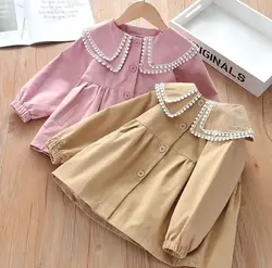 پیراهن کتان آستر دار