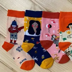 جوراب هنری نیم ساق