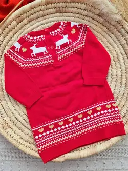 پیراهن بافت دخترانه