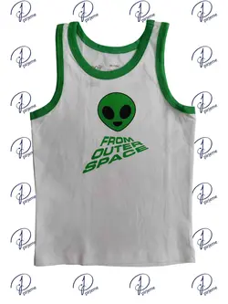 ست ( لباس زیر ) شورت و رکابی پسرانه برند ایموجی emoji طرح موجود فضایی - پیرجمه