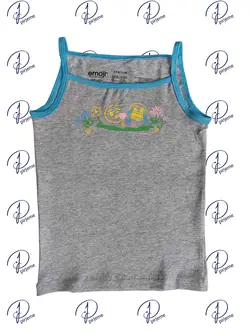 ست لباس زیر رکابی بندی و شورت پادار بچگانه ( دخترانه ، پسرانه ) برند ایموجی emoji - پیرجمه