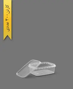 ظرف مایکروویو M160 با درب – طب پلاستیک (کارتن 300 عددی)