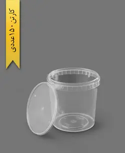 سطل مایکروویو MLC1000 با درب – طب پلاستیک (کارتن 150 عددی)