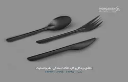 قاشق الگانت مشکی – طب پلاستیک ( کارتن 1000 عددی )