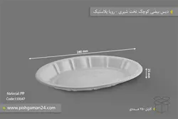 دیس بیضی کوچک تخت شیری – رویا پلاستیک ( کارتن 250 عددی )
