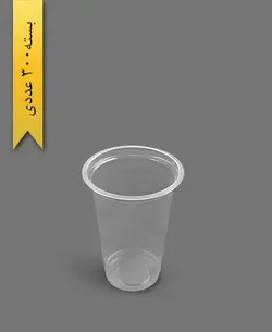 لیوان 400cc شفاف – رویا پلاستیک (کارتن 300 عددی)