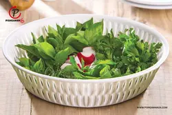 سبد نان و سبزی بیضی طرح بامبو کد 1590 – لیمون ( 1 عدد )