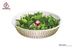 سبد نان و سبزی بیضی طرح بامبو کد 1590 – لیمون ( 1 عدد )
