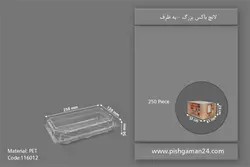 لانچ باکس بزرگ – به ظرف (کارتن 250 عددی)