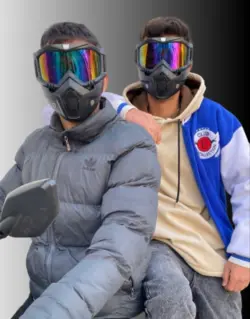 ماسک دوتکه موتورسواری