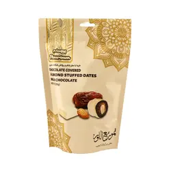 خرما شکلاتی شیری با مغز بادام 250 گرم