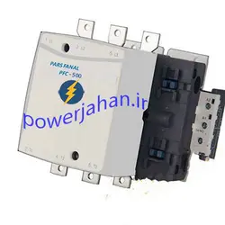 کنتاکتور پارس فانال 295 کیلو وات PFC- 500A بوبین 220VAC