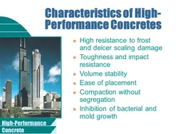 بتن توانمند یا بتن با عملکرد یا کارایی بالا HPC ( 9 فایل )