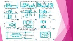ابعاد و اندازه و مبلمان در فضاهای مختلف یک واحد مسکونی ( سه فایل )