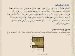 ابعاد و اندازه و مبلمان در فضاهای مختلف یک واحد مسکونی ( سه فایل )