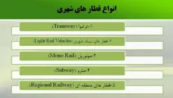 آشنایی با انواع قطار های شهری