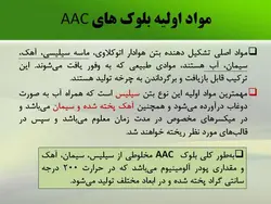 بلوک های بتنی AAC