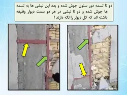 رفع اشکالات وال پست با اجرای دیوار طبق پیوست ششم آئین نامه  2800