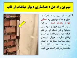 رفع اشکالات وال پست با اجرای دیوار طبق پیوست ششم آئین نامه  2800