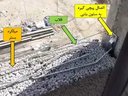 رفع اشکالات وال پست با اجرای دیوار طبق پیوست ششم آئین نامه  2800