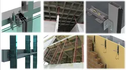 طراحی لرزه ای المان های غیر سازه ای نما ،میانقاب ها و اجرای وال پست