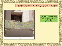 تأثیرپذیری تزیینات معماری کرمان از فرهنگ ایرانی، هندی و چینی