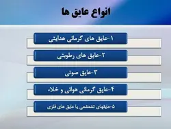 عایق در ساختمان ( 142 اسلاید )