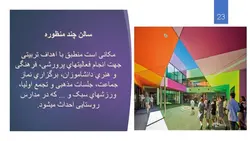 ضوابط کامل و جامع طراحی ساختمان های آموزشی همراه با نمونه موردی(188 اسلاید )
