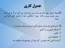 جدول کاری