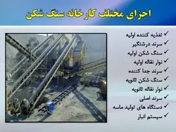 سنگ شکن ها و سایر ماشین آلات و تجهیزات تولید شن و ماسه