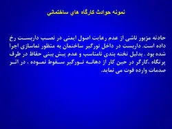 ایمنی در کارگاه های ساختمانی ( 4 پاورپوینت )