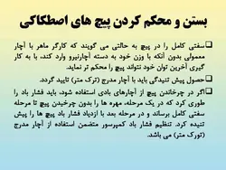 روش های مختلف بستن و پیش تنیدگی در اتصالات پیچی (122 اسلاید)