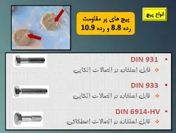 جزئیات اجرایی اتصالات پیچ و مهره ای ( 158 اسلاید )