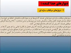 مخاطرات ناشی از اجرای قطعات الحاقی در زلزله ( دیوار، نما ، سقف کاذب و … )