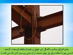 اشکالات اتصالات در سازه فولادی ( 156 اسلاید )