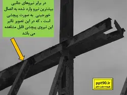 انواع اتصالات تیر به ستون ( مفصلی ، صلب ، نیمه گیردار و خورجینی )