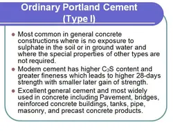 انواع تیپ سیمان CEMENT TYPES
