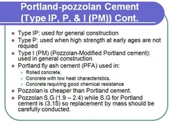 انواع تیپ سیمان CEMENT TYPES