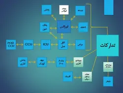 نمونه دیاگرام ، نمودار ، ریزفضا ، پلان و برنامه فیزیکی بیمارستان و درمانگاه (599 اسلاید )